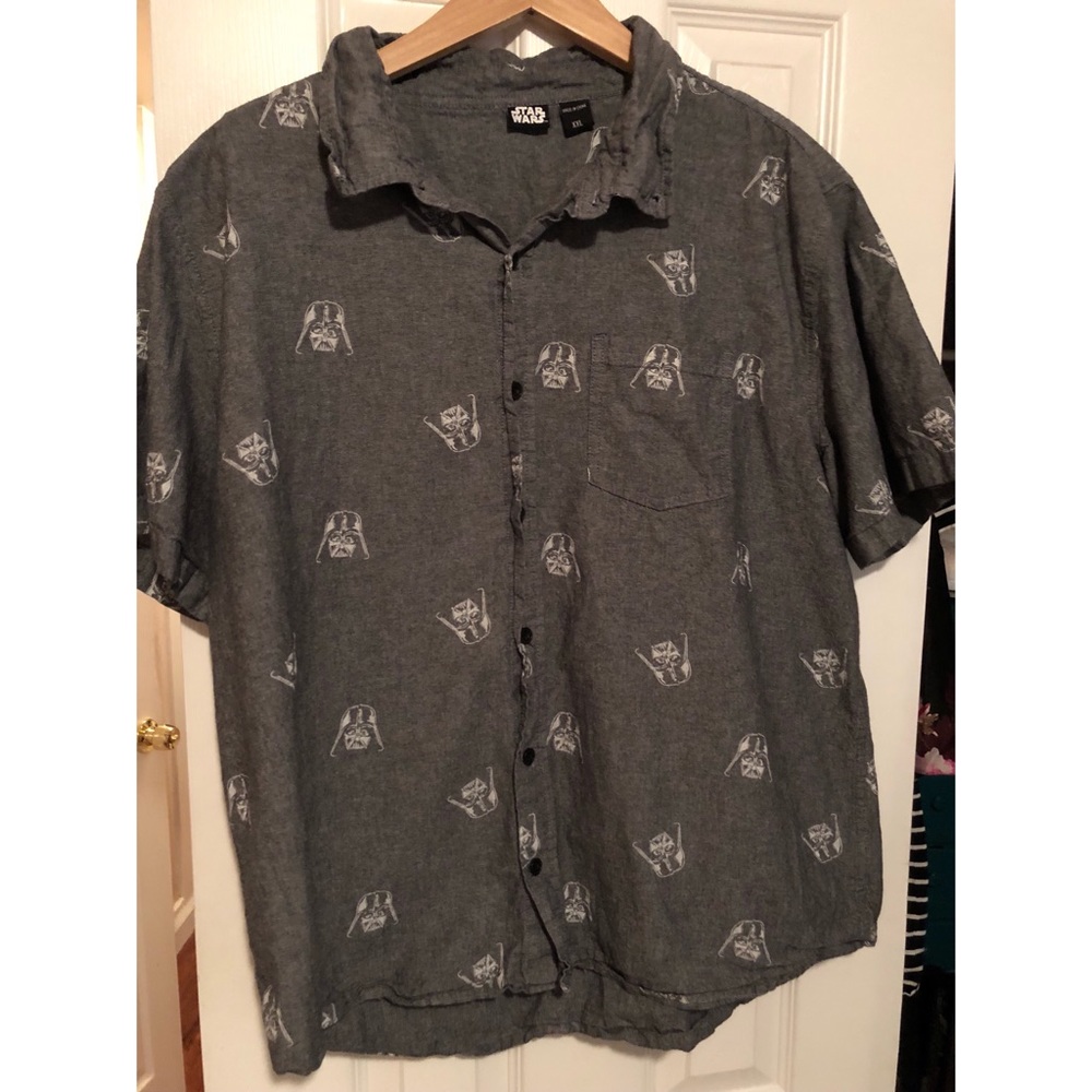 Star Wars Darth Vader Short Sleeve Button Top